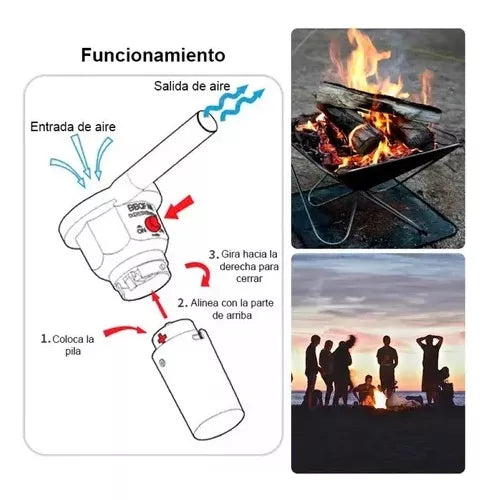 Soplador Para Asados Eléctrico