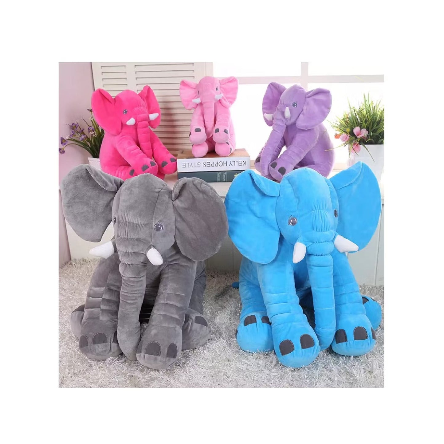 ELEFANTE DE APEGO PELUCHE PARA BEBÉS
