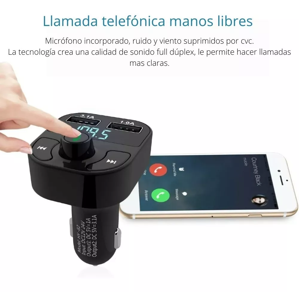Receptor Bluetooth Autos Mp3
