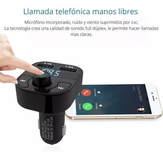 Receptor Bluetooth Autos Mp3