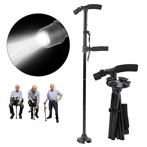 Bastón plegable con Linterna